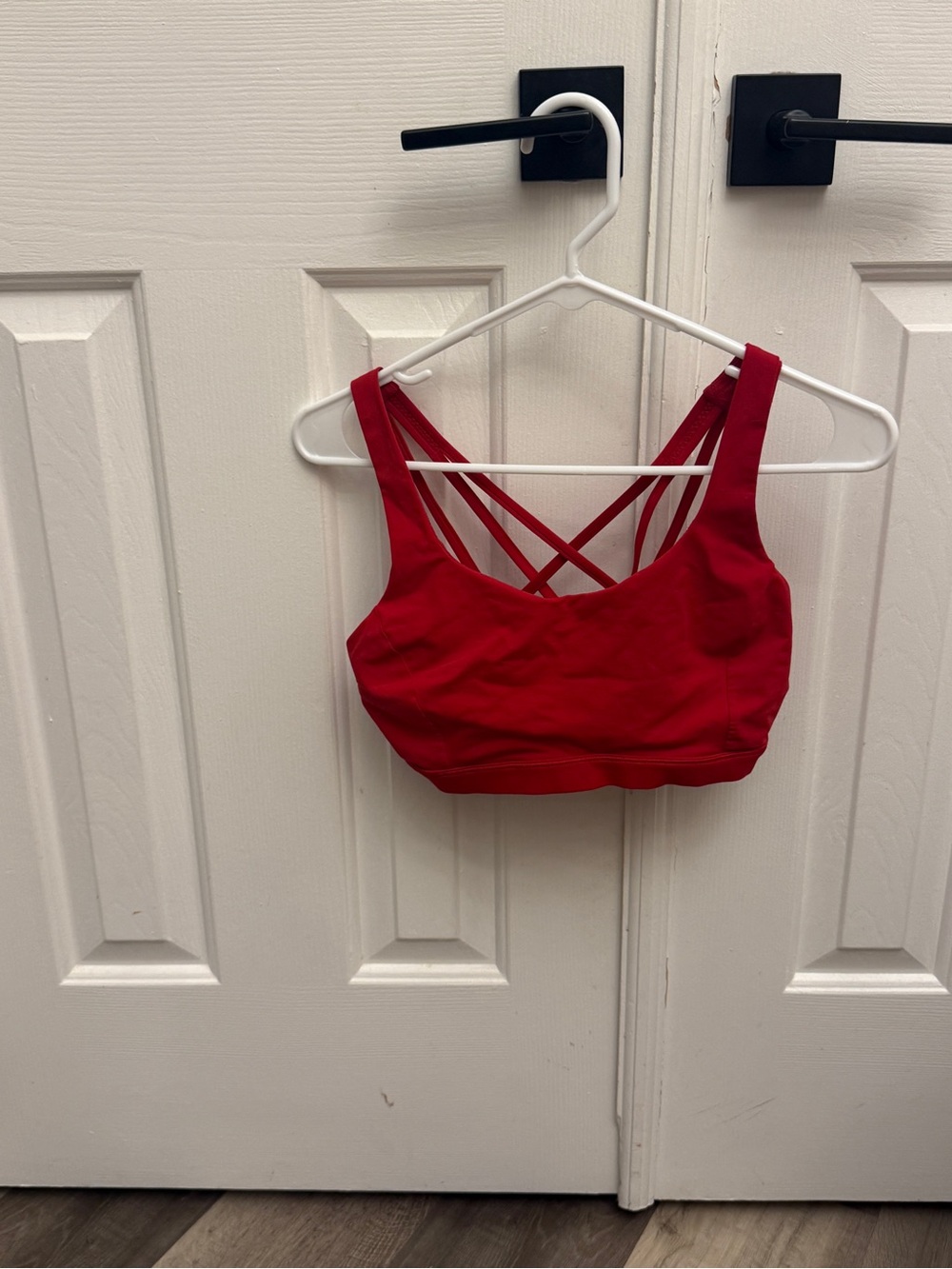 Lululemon Red Strappy Sports Bra